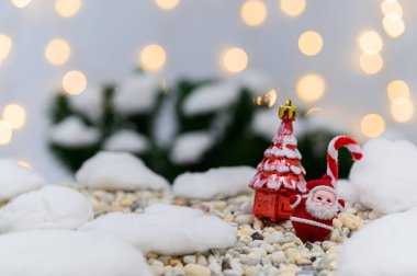 Mutlu noeller hediye kutusu karlı gece geçmişi