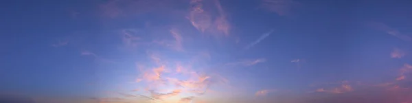 Panorama Himmel Und Wolken Sonnenlicht Abend — Stockfoto