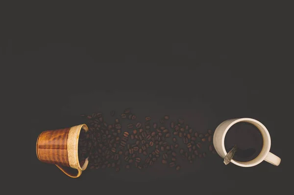 Love Drinking Coffee Coffee Mug Coffee Beans — Stock Photo, Image