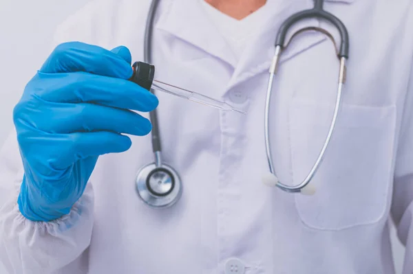 Doctor Using Vaccine Prevent Germs — Stock Photo, Image