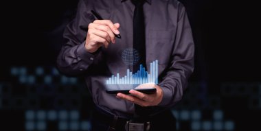 İş dünyası küresel internet bağlantısı uygulama teknolojisi ve dijital pazarlama, Finansal ve bankacılık