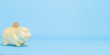 Para biriktirmek için domuz kumbarası kavramı