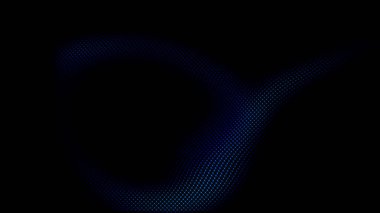 Siyah Arkaplanda Soyut Mavi Izgara Dalgası, Modern Teknoloji Tasarımı