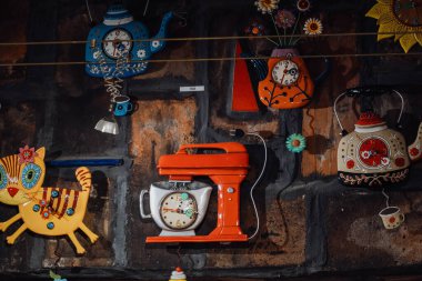 Renkli Mekanik Oyuncaklar ve Retro Alarm Saatleri, Turuncu Durak Karıştırıcısı, Sıcak