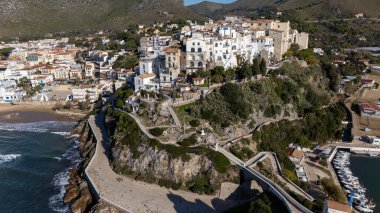 Sicilya 'nın güzel kıyılarının havadan görünüşü