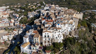 Malaga, Endülüs ve İspanya 'nın eski şehir manzarası.