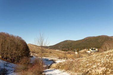 Karlı güzel kış manzarası