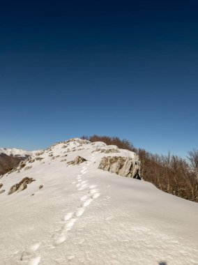 Karda doğa yürüyüşü
