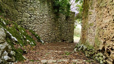 San Marino Kalesi 'nin kalıntıları..