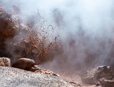 Yellowstone Ulusal Parkı, Fountain Paint Pot bölgesinde, Wyoming, ABD. 8 Temmuz 2022.