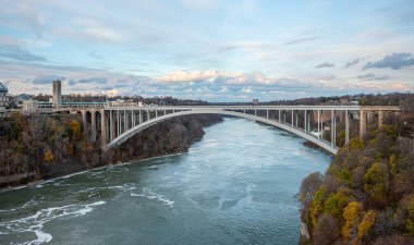 Winter at Niagara Falls, New York, USA. November 18, 2022.