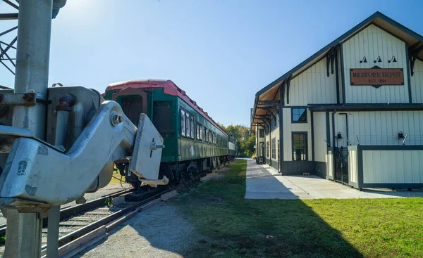 Tarihi demiryolu deposu, Tulsa, Oklahoma. Kasım 2025.