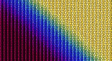 Canlı Gökkuşağı Mozaiği: Jeom ile Soyut Lekeli Cam Doku