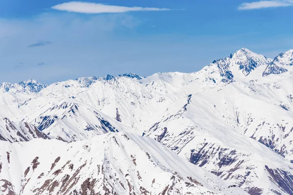 Gudauri Kayak Merkezi, Gürcistan, Karlı Dağ Kış Manzarası
