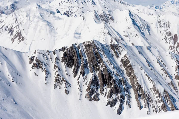 Gudauri Kayak Merkezi, Gürcistan, Karlı Dağ Kış Manzarası