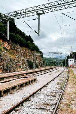 Demiryolu Demiryolu Demiryolu Demiryolu Yolcu ve Yük Trenleri Vagonlarının Görünümü