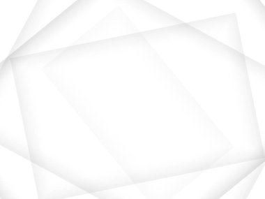 Tasarım broşürü, web sitesi ve broşür için soyut beyaz monokrom vektör arkaplanı. Sertifika, sunum, iniş sayfası için Geometrik beyaz duvar kağıdı