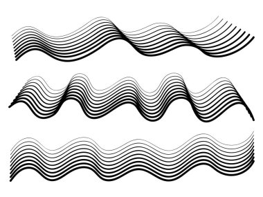 Çember tasarım elemanları. Çizgilerden yapılmış geometrik retro ögeler