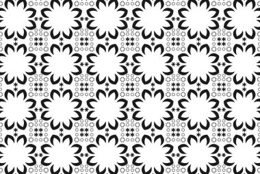 Kusursuz çiçek deseni. Vektör illüstrasyonu