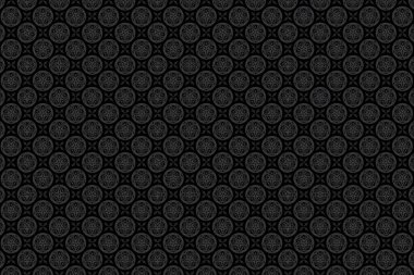 Dairelerle kusursuz desen. vektör arkaplanı soyut geometrik yapı