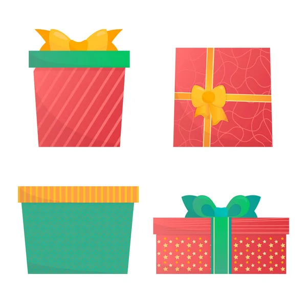 Gift Boxes Christmas Presents Vector Illustration — Stock Vector