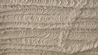 Duvarda Alçıtaşı Dalgalı Doku, Soyut İnşaat Arkaplanı