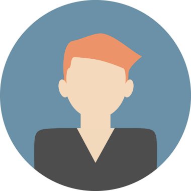 Anonymous man avatar. User portrait icon.