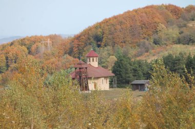 Sonbahar mevsiminde güzel bir manzara
