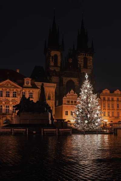 Praga Stolica Największe Miasto Republiki Czeskiej Tajemnicze Ulice Historyczna Dzielnica — Zdjęcie stockowe