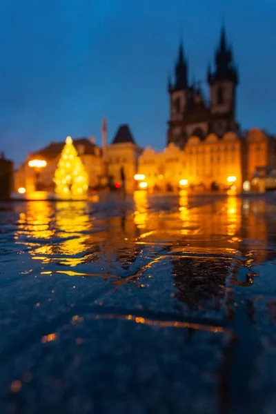 Prága Csehország Fővárosa Legnagyobb Városa Rejtélyes Utcák Történelmi Negyed Mágikus — Stock Fotó