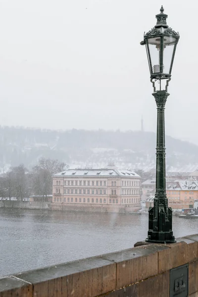 Karlův Most Historický Most Který Překračuje Vltavu Praze Její Stavba — Stock fotografie