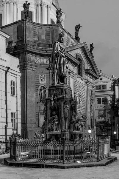 Puente Carlos Puente Histórico Que Cruza Río Moldava Praga República — Foto de Stock