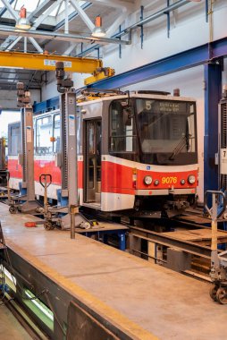 Başkent Prag 'ın Ulaştırma Şirketi' nin merkez atölyeleri, başkent Prag 'ın Ulaştırma Şirketi' nin ana atölyeleridir..