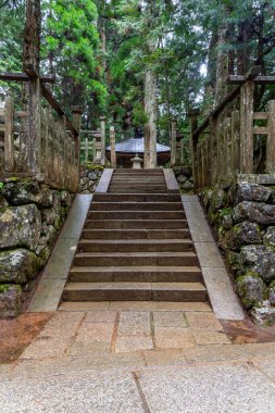 Japonya 'nın en büyük mezarlığı olarak kabul edilir ve 200 binden fazla mezar ve anıt vardır. Kutsal Dağ 'da yer almaktadır. Koya ve uzun kozalaklı bir ormana daldı..