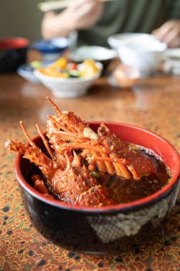 Ise Ebi Miso Çorbası Japon dikenli ıstakozu Zengin Dashi Çorbası