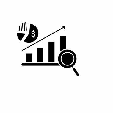Simge, iş ve yatırım Glyph Vector Illustration ile ilişkilidir. Doğrusal simge koleksiyonu. Düzenlenebilir felç. Vektör illüstrasyonu