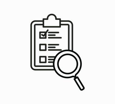 Analiz simgesini rapor et. Düzenlenebilir Vektör