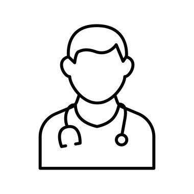 Tıbbi yol ikonu. Beyaz üzerine basit ikon vektör illüstrasyonu. düzenlenebilir vektör.