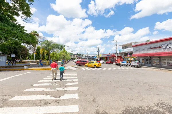 Panamá Ciudad Bugaba Abril Franjas Peatonales Zona Del Parque Manuel — Foto de Stock