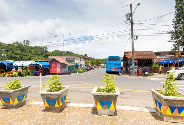 Ciudad Panamá Boquete Julio Parada Autobús Turístico Principal Centro Histórico Imagen De Stock