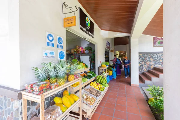 Ciudad Panamá Boquete Julio Tiendas Frutas Verduras Mercado Cubierto Centro —  Fotos de Stock