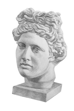 Apollo 'nun alçı başlığının çizimi