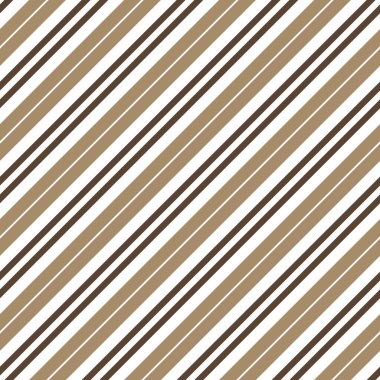 Beyaz ve Kahverengi Derbi Tekstil Kumaş Tasarımı Çapraz Çizgiler Deseni