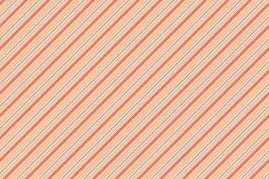 Brandy Tereyağı ve Yumuşak Tereyağı Tekrarlayan Desen Dizaynında Klasik Çapraz Çizgiler