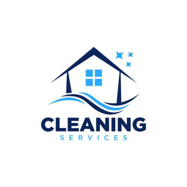 Ev Temizleme Logosu Tasarım Şablonu