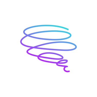 Beyin Logosu tasarım çizgisi şablonu