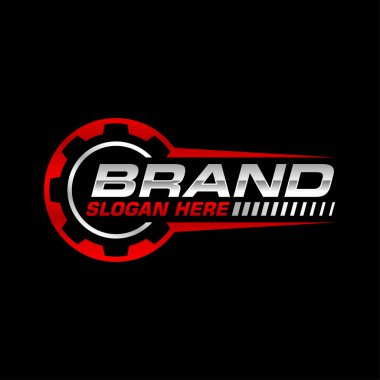 Onarım teçhizatı logo tasarım şablonu