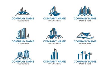 gayrimenkul, bina, ev, ev, evler, daireler, inşaat, mimari, logo şablonu