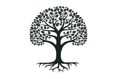 Beyaz arkaplan illüstrasyonunda canlı simgenin siyah vektörü