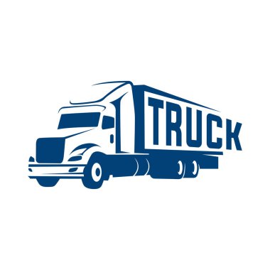 Logo kamyonu ve karavan tasarım şablonu